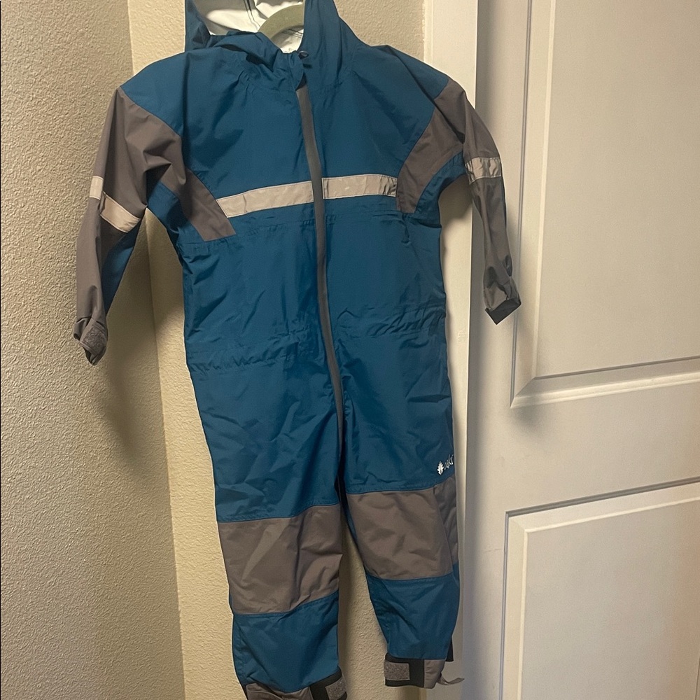 OAK Kids Raincoat in Blue and Gray